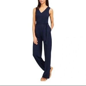 J. McLaughlin Navy Blue Raquel Sleeveless Jumpsuit Size medium